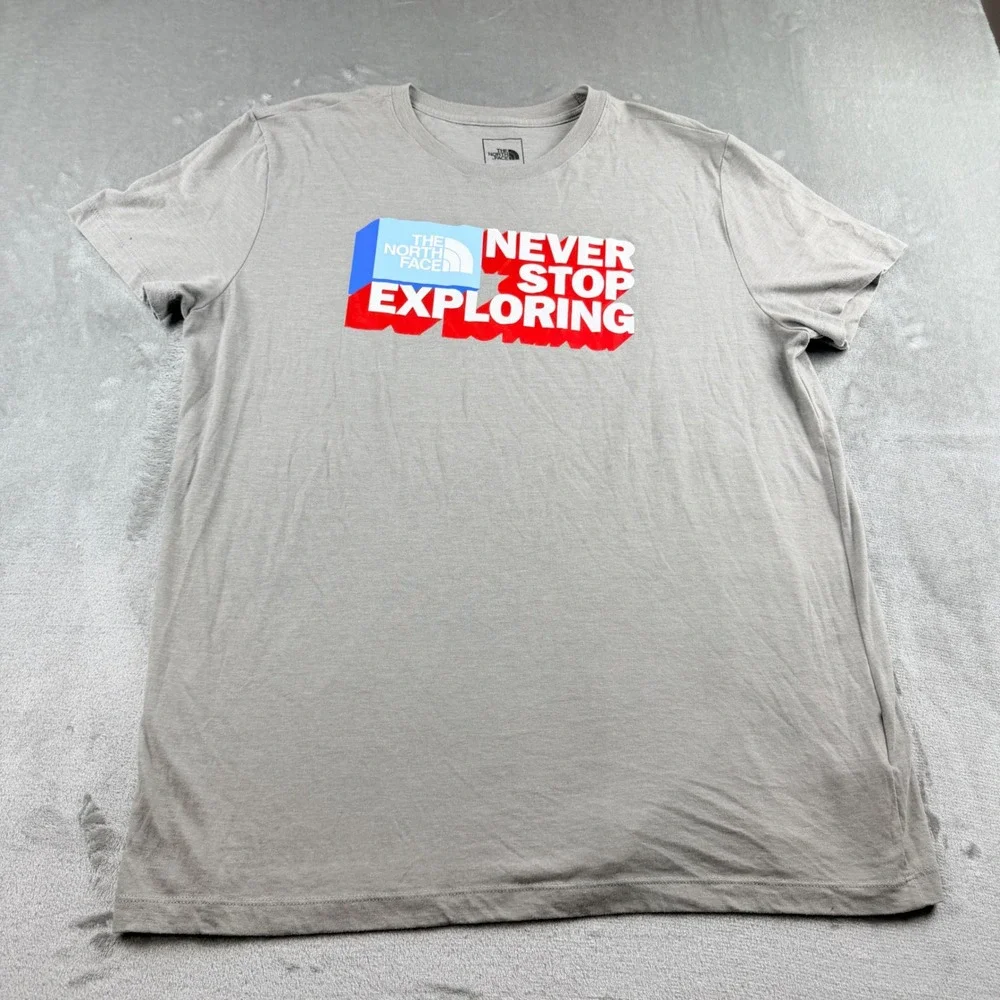 The North Face Men's XL Never Stop Exploring Graphic T-Shirt Gray
